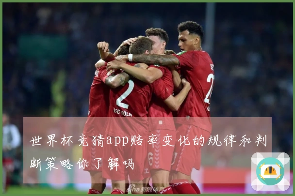 世界杯竞猜app赔率变化的规律和判断策略你了解吗