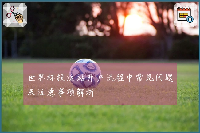 世界杯投注站开户流程中常见问题及注意事项解析